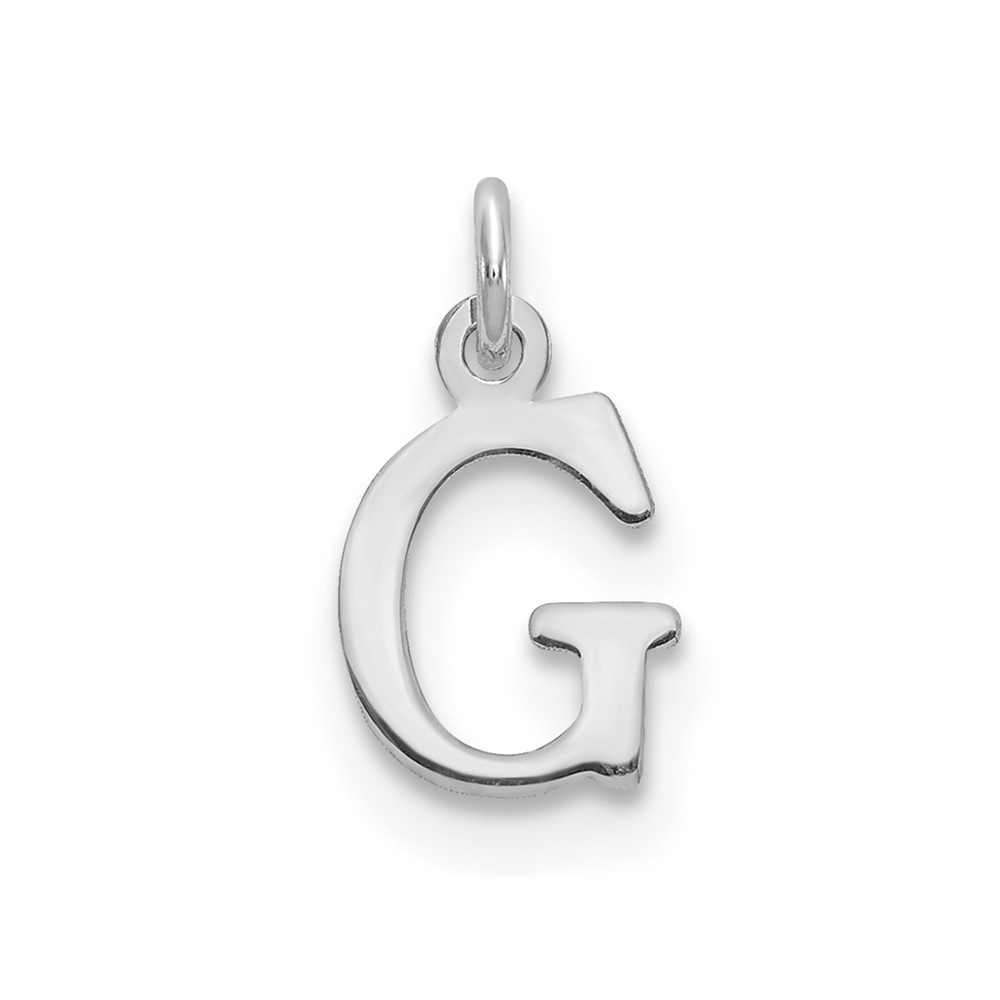 14kw Cutout Letter G Initial Pendant