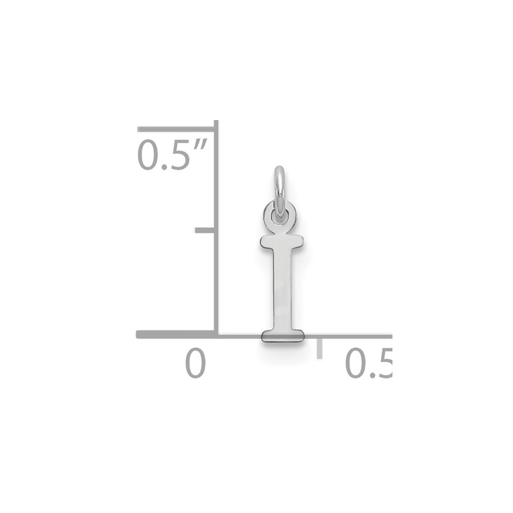 Sterling Silver Rhodium-plated Letter I Initial Charm (XNA1160SS/I)