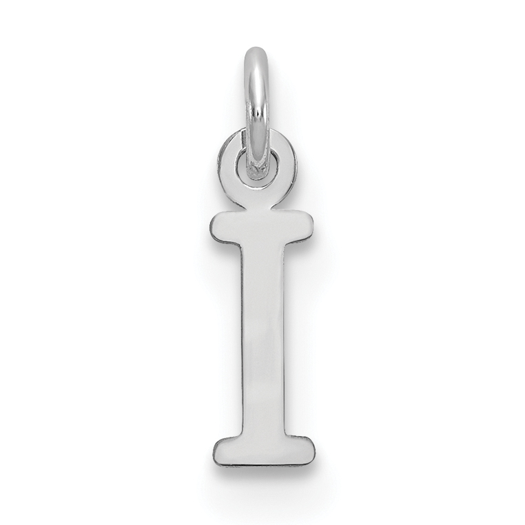 Sterling Silver Rhodium-plated Letter I Initial Charm (XNA1160SS/I)