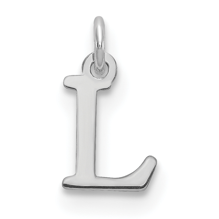 14kw Cutout Letter L Initial Pendant (XNA1160W/L)