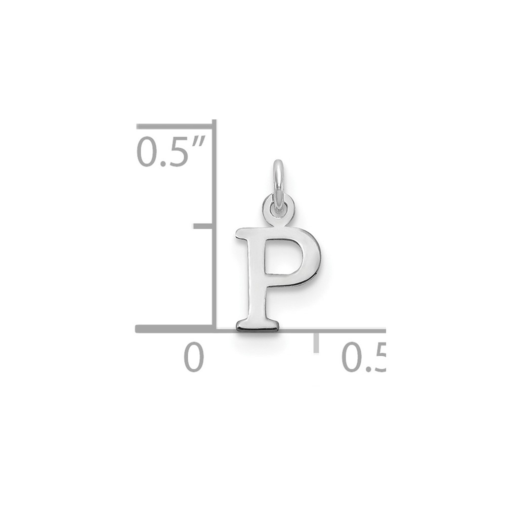 14kw Cutout Letter P Initial Pendant (XNA1160W/P)