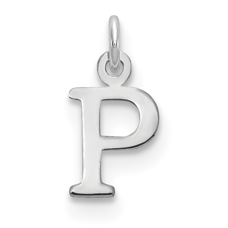14kw Cutout Letter P Initial Pendant (XNA1160W/P)