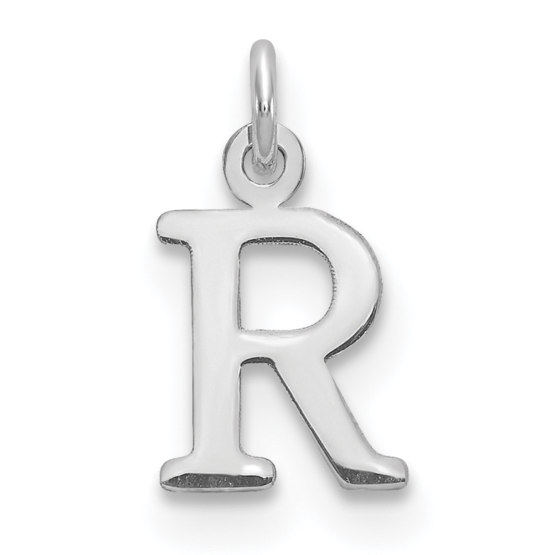 Sterling Silver Rhodium-plated Letter R Initial Charm (XNA1160SS/R)