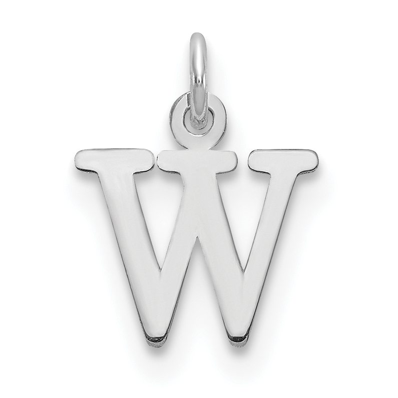 14kw Cutout Letter W Initial Pendant (XNA1160W/W)