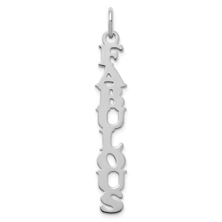 Cooper Font Vertical Name Plate Charms