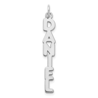 Kimberly Font Vertical Name Plate Charms