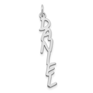 MV Boli Font Vertical Name Plate Charms