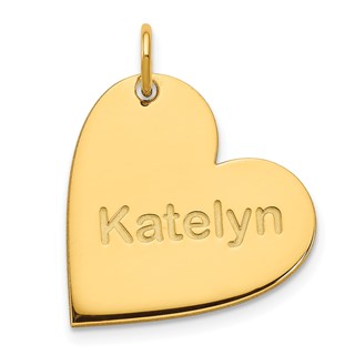 Personalized Heart Charms