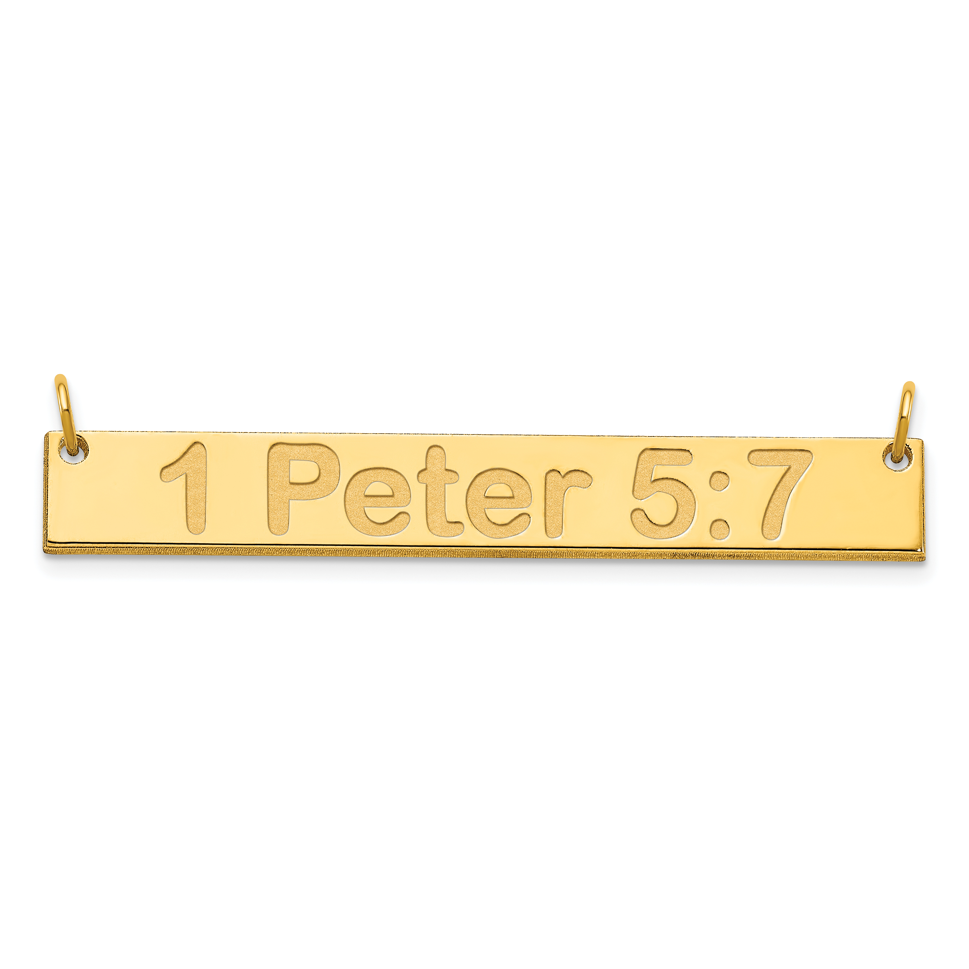 Sterling Silver/Gold-plated Medium ARIAL ROUNDED Bar Necklace (XNA1236GP)