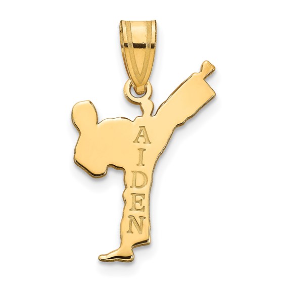 Personalized Boy Karate Pendants