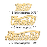 14K Yellow Gold Polished Name Plate view 1