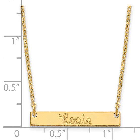 Polished Signature Bar Necklace