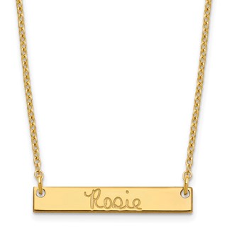 Polished Signature Bar Necklace