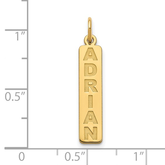 Personalized Vertical Bar Charms