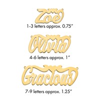 14K Yellow Gold Polished Heart Name Plate view 1