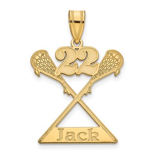 Personalized Lacrosse Pendants