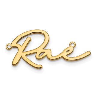 Sterling Silver/Gold-plated Polished Bathinda Font Name Plate