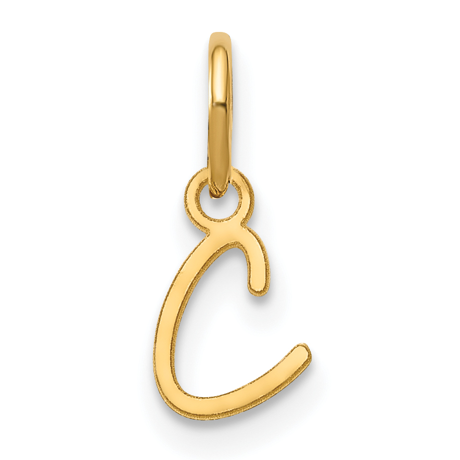 14KY Upper case Letter C Initial Charm (XNA1305Y/C)