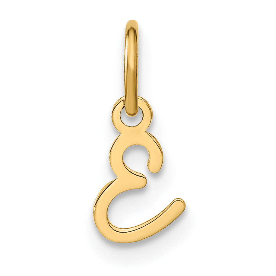 14KY Upper case Letter E Initial Charm (XNA1305Y/E)