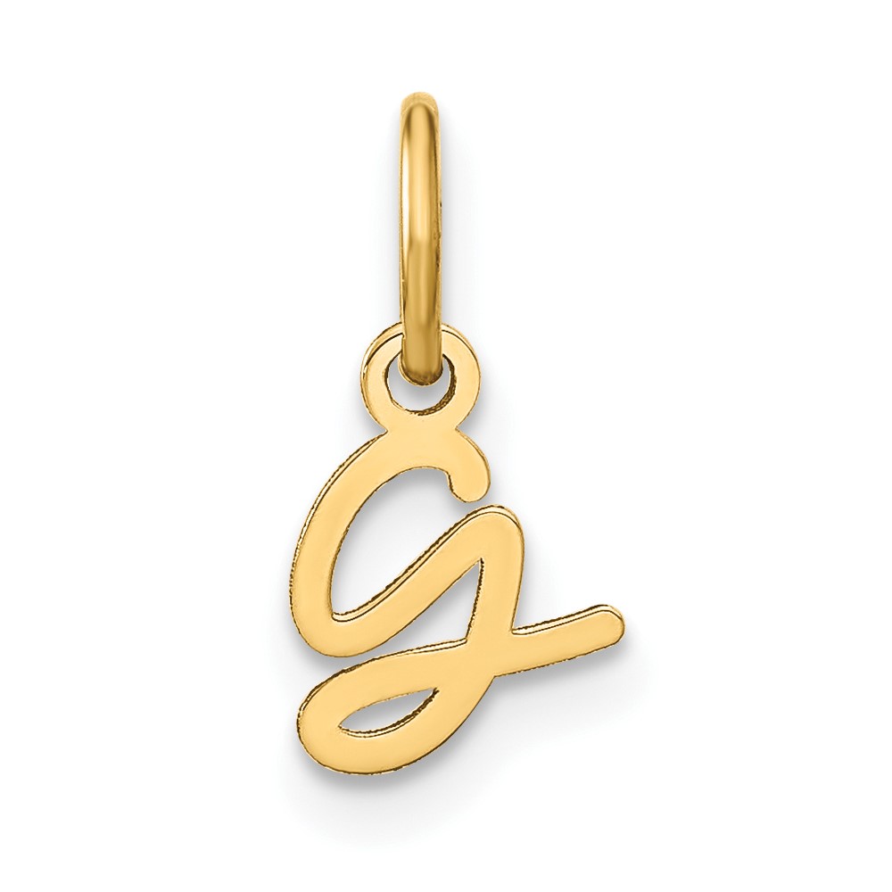 14KY Upper case Letter G Initial Charm