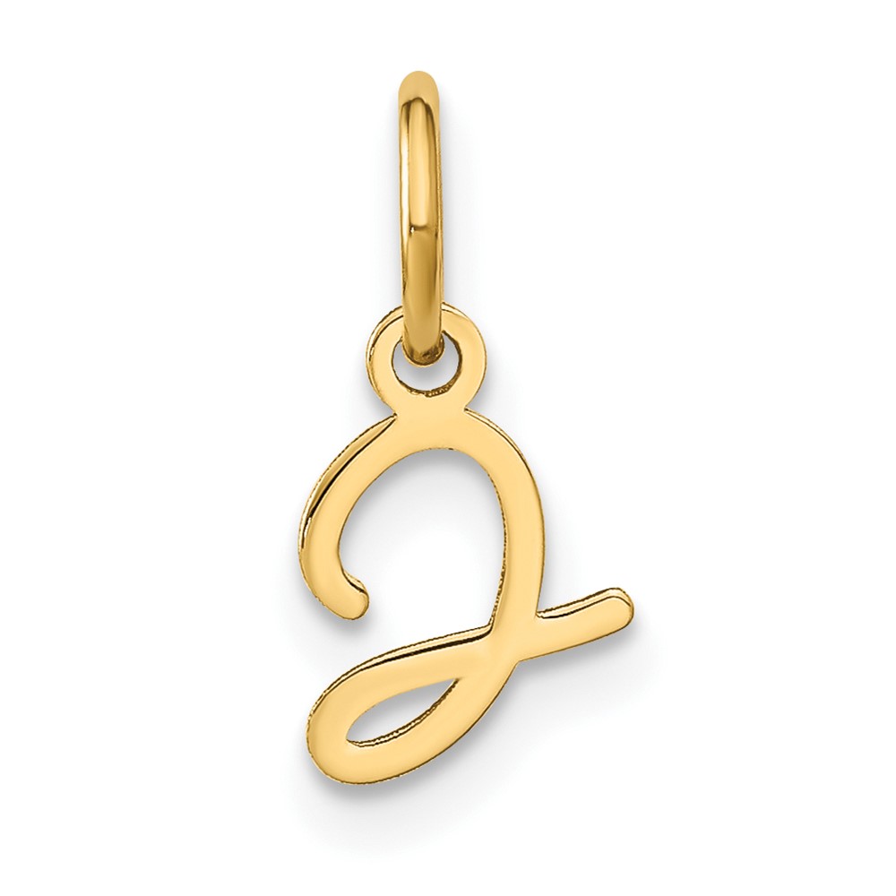 14KY Upper case Letter J Initial Charm