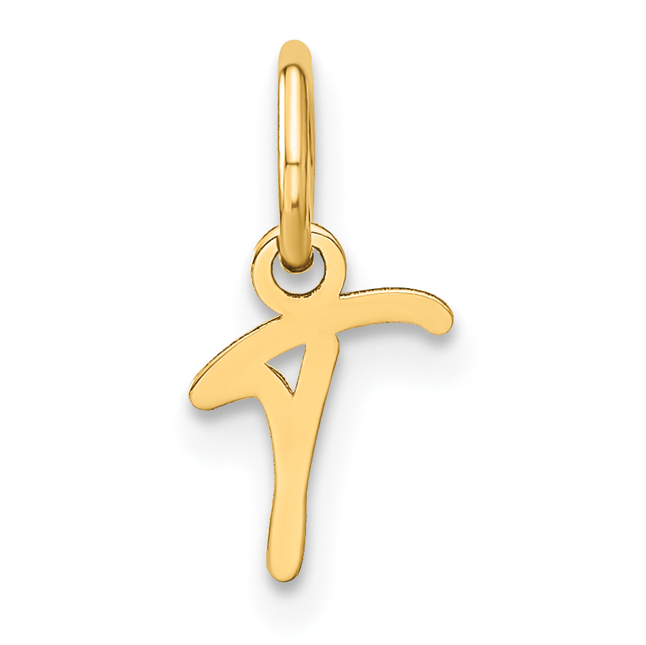14KY Upper case Letter T Initial Charm (XNA1305Y/T)