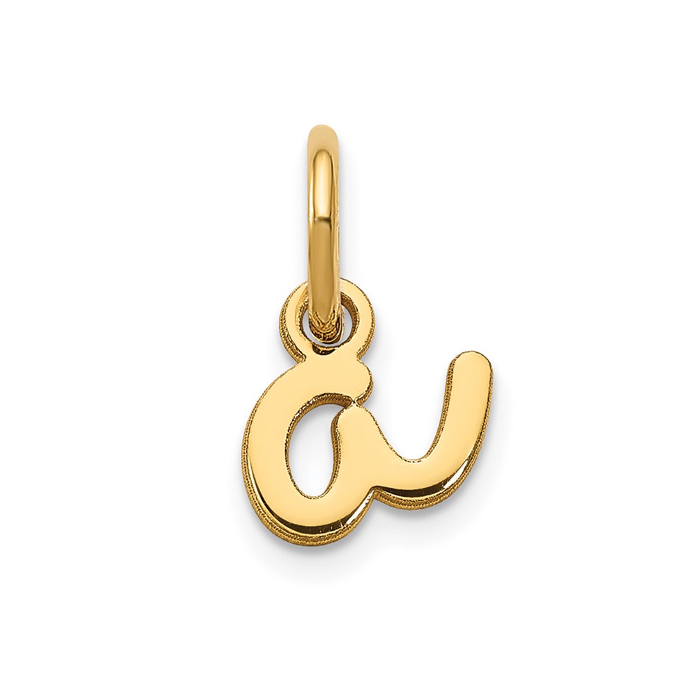 14KY Lower case Letter A Initial Charm