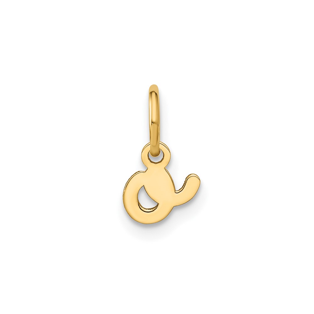 14KY Lower case Letter O Initial Charm