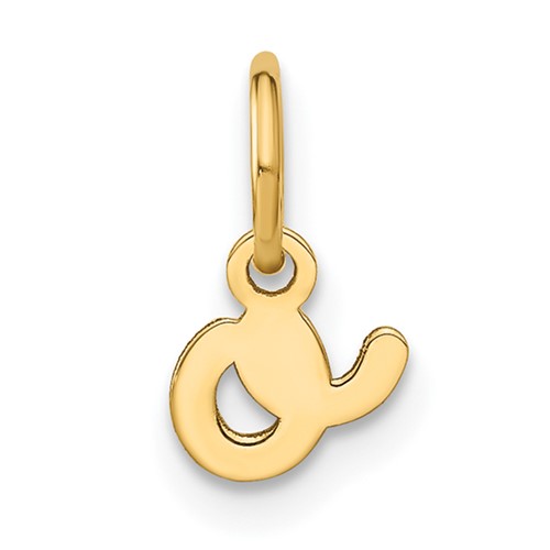 14KY Lower case Letter O Initial Charm