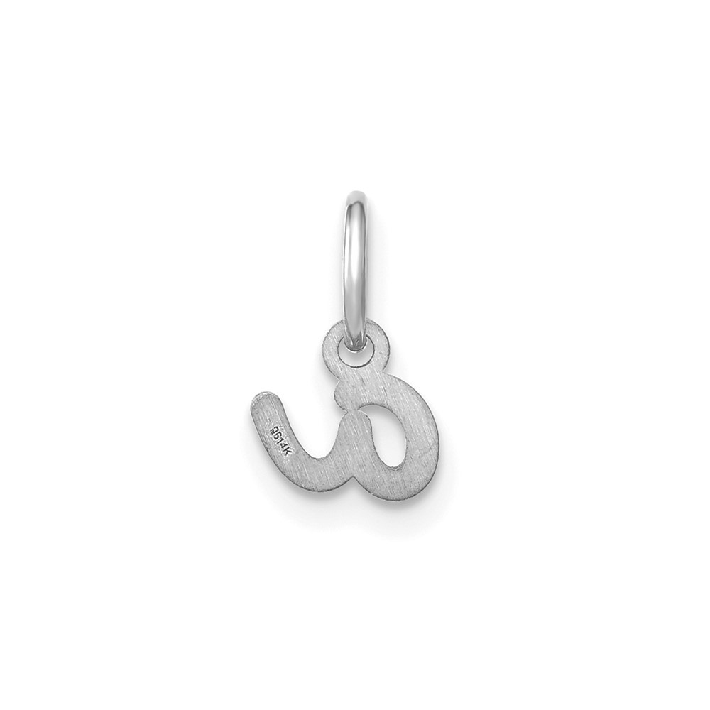 14KW Lower case Letter A Initial Charm (XNA1307W/A)