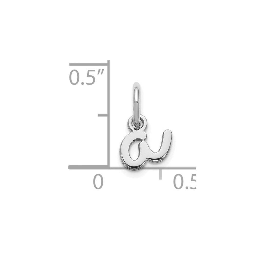 14KW Lower case Letter A Initial Charm (XNA1307W/A)