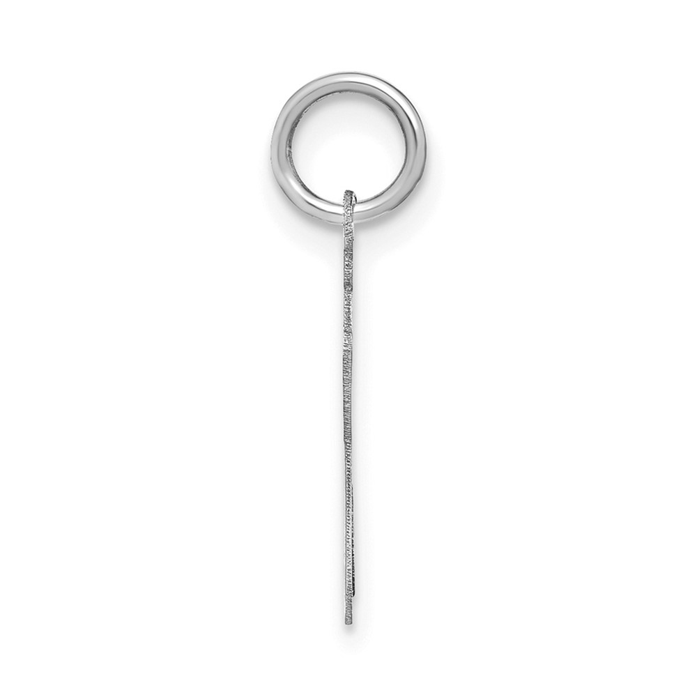 14KW Lower case Letter J Initial Charm (XNA1307W/J)