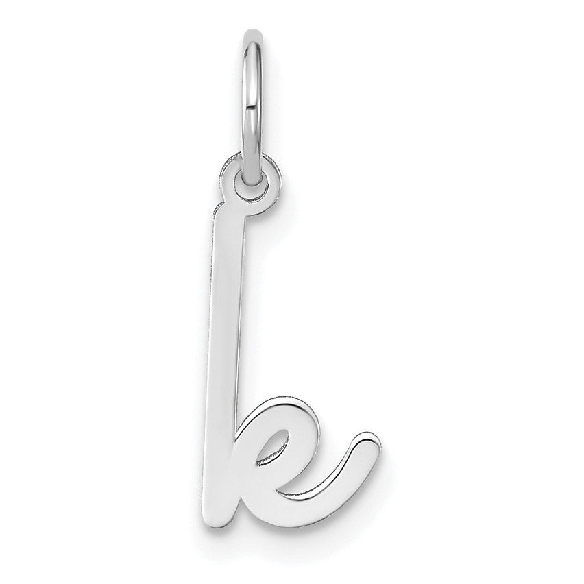 14KW Lower case Letter K Initial Charm (XNA1307W/K)