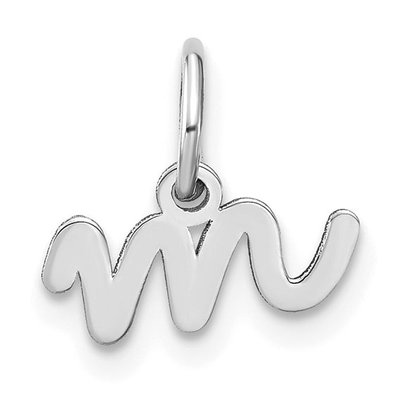 14KW Lower case Letter M Initial Charm (XNA1307W/M)