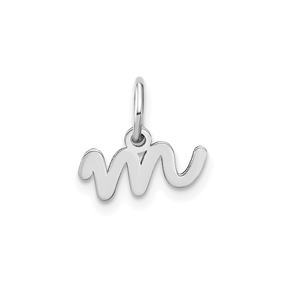 14KW Lower case Letter M Initial Charm