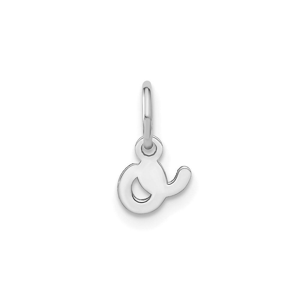14KW Lower case Letter O Initial Charm