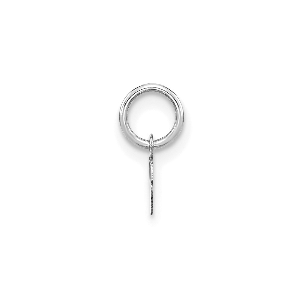 14KW Lower case Letter W Initial Charm (XNA1307W/W)