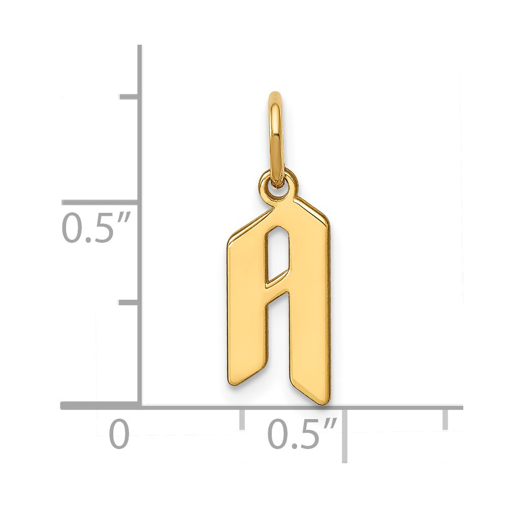 14KY Letter A Initial Pendant (XNA1335Y/A)