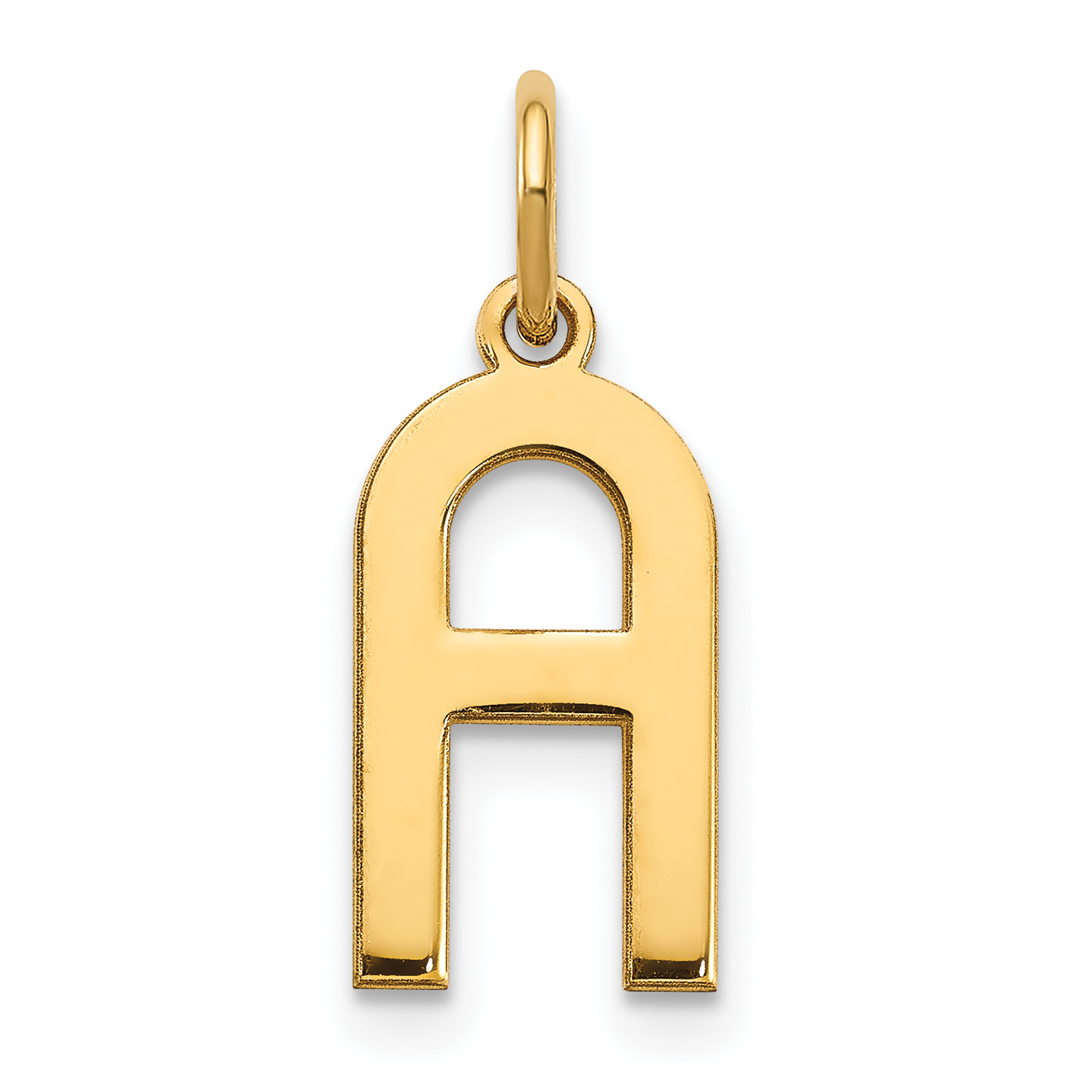 14ky Letter A Initial Pendant (XNA1336Y/A)