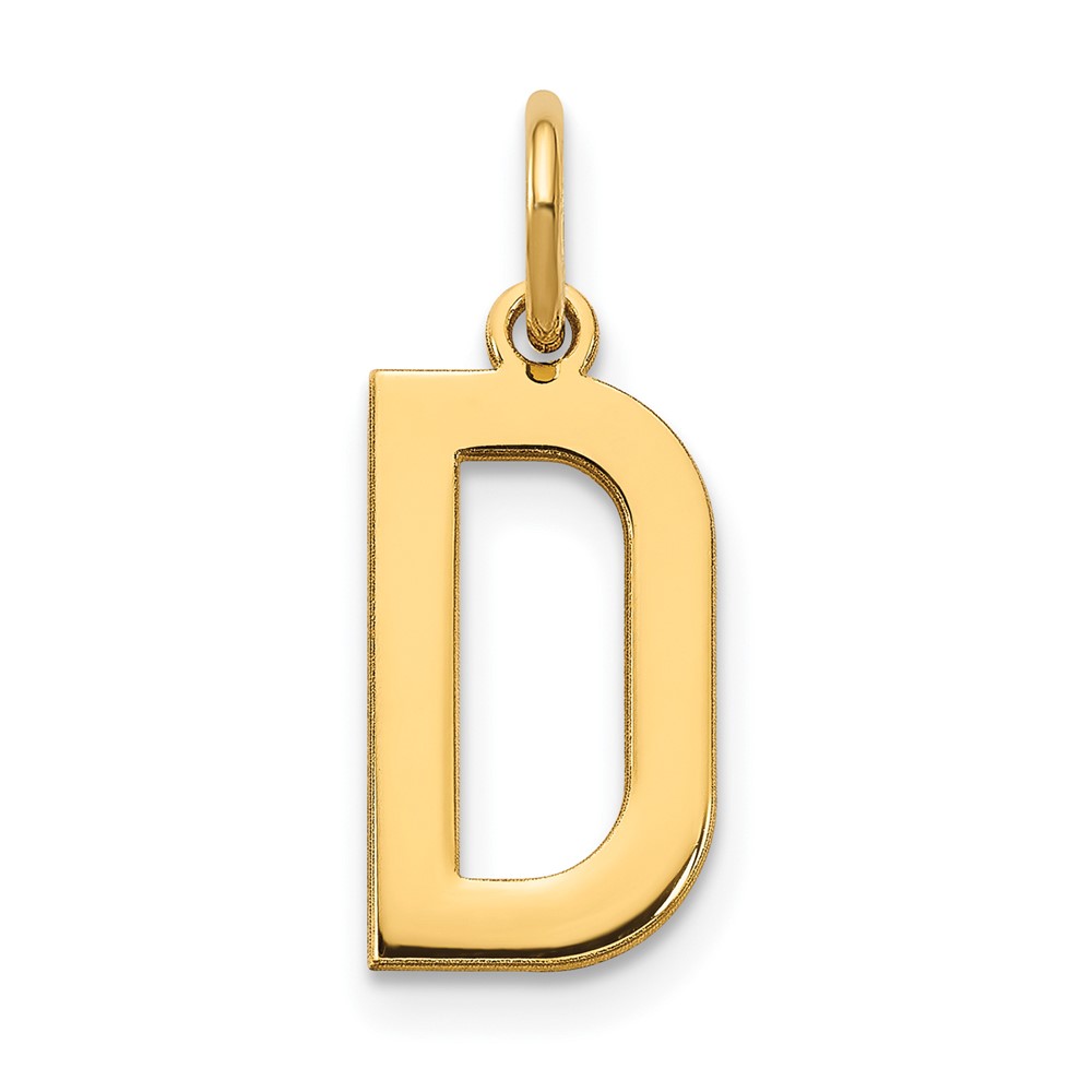14ky Letter D Initial Pendant
