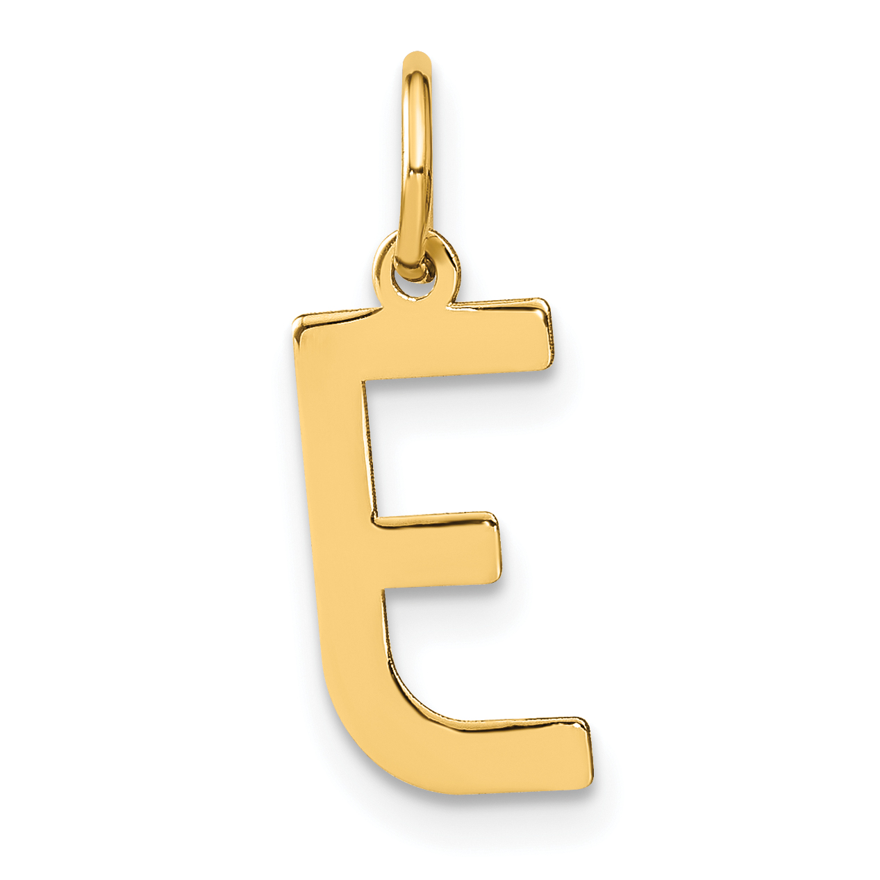 14ky Letter E Initial Pendant (XNA1336Y/E)
