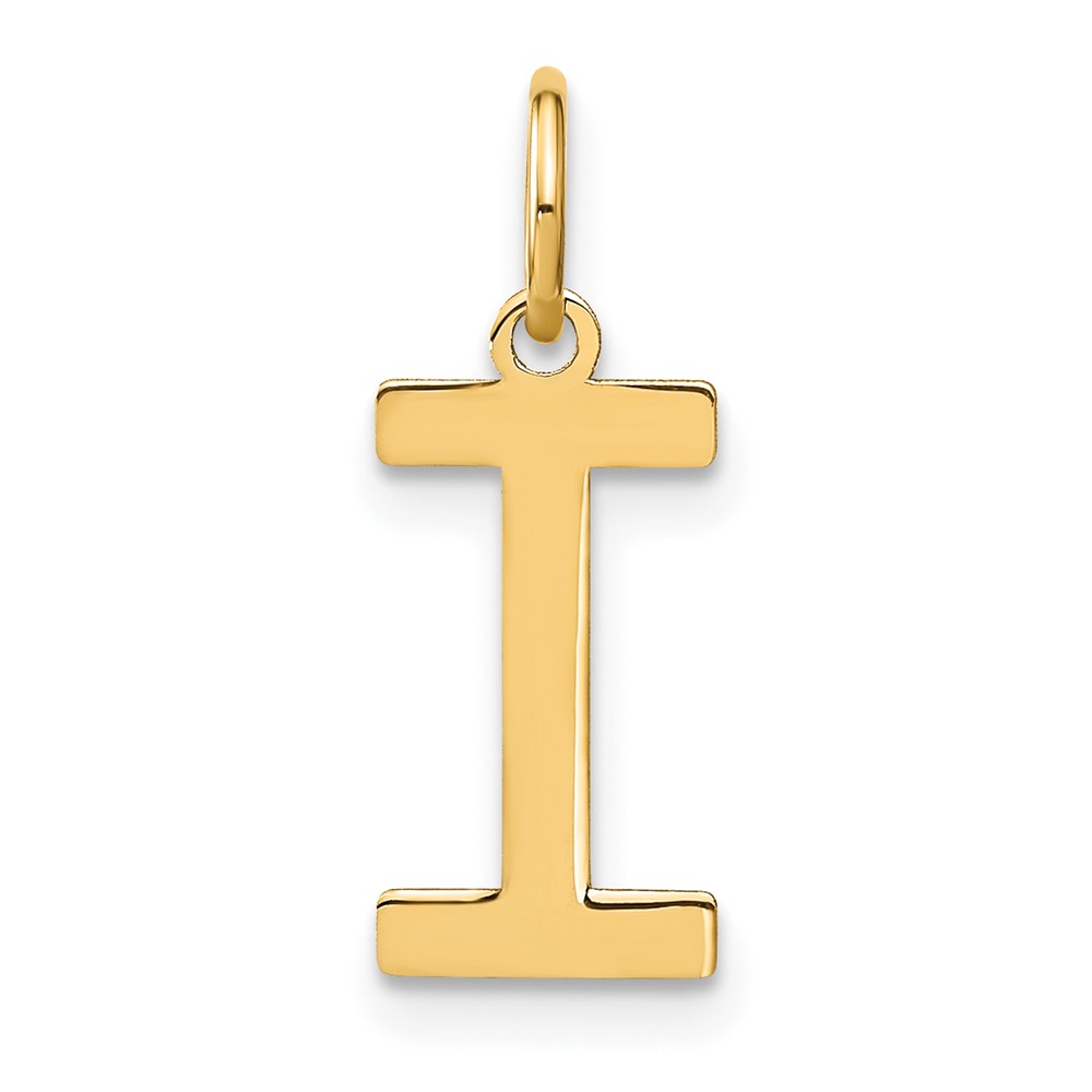 14ky Letter I Initial Pendant