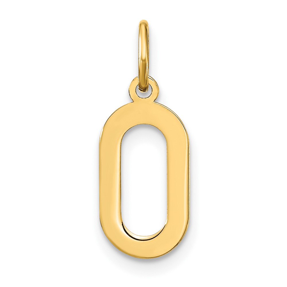 14ky Letter O Initial Pendant