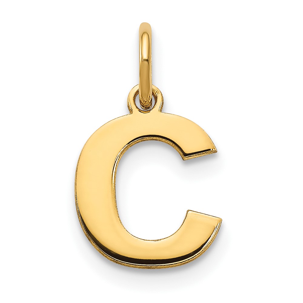 14ky Letter C Initial Pendant