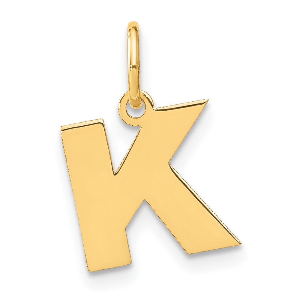 14ky Letter K Initial Pendant