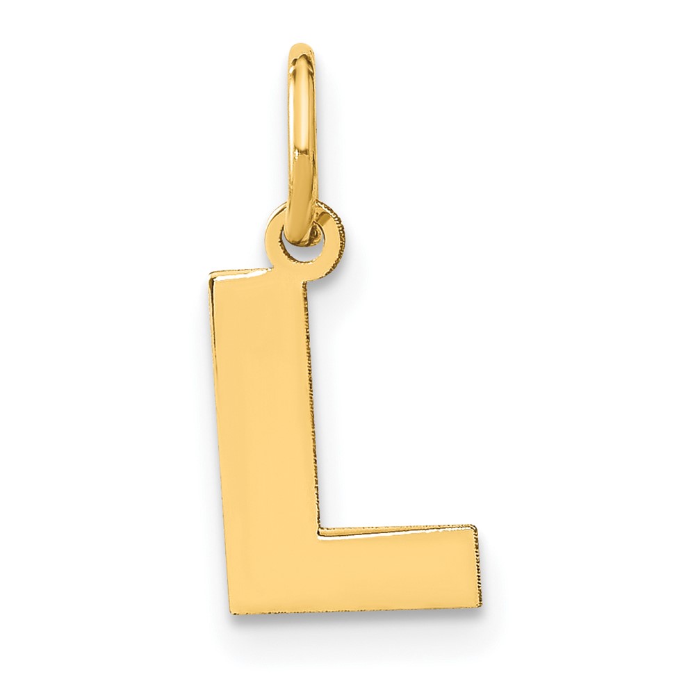 14ky Letter L Initial Pendant