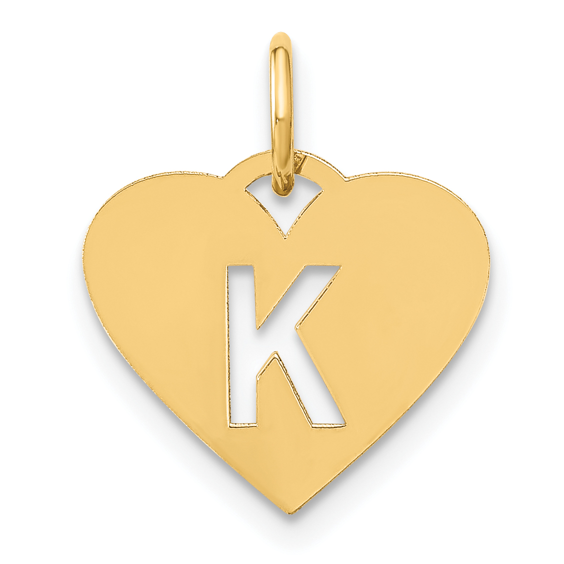 14ky Initial Letter K Initial Charm (XNA1338Y/K)