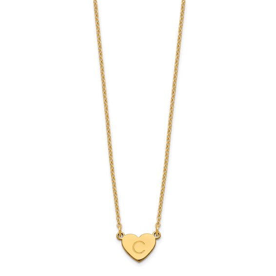 Initial Heart Necklace