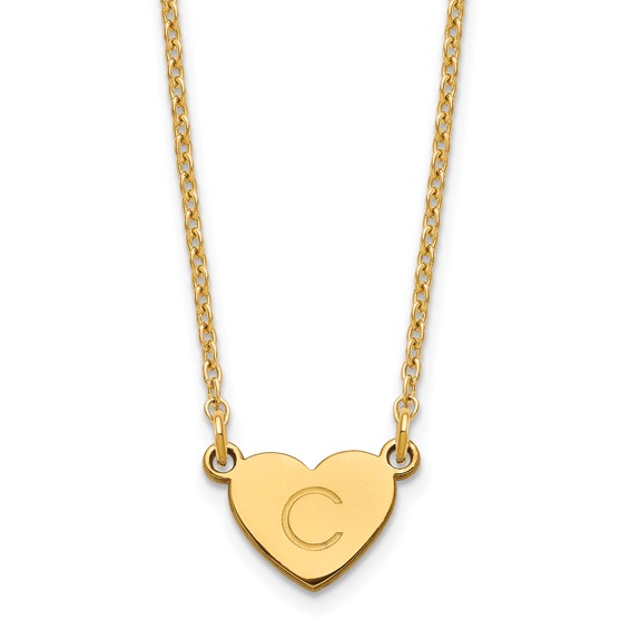 Initial Heart Necklace