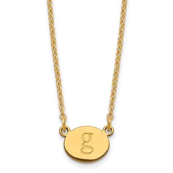 Initial Oval Necklace